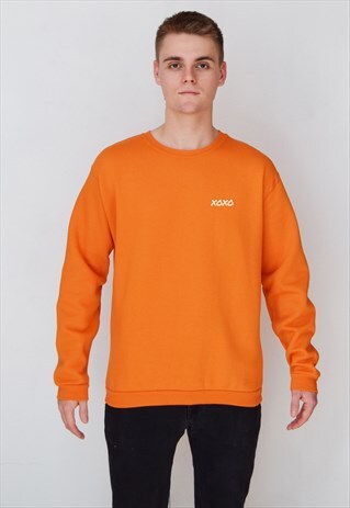 ORANGE XOXO (WHITE) SWEATSHIRT