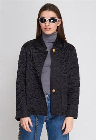 VINTAGE BLACK SCARA BLAZER JACKET