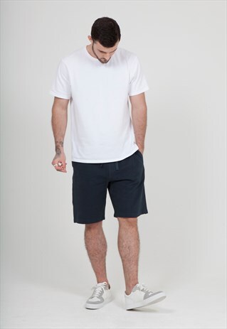 CENTRE FRONT SWEATSHORT IN NAVY