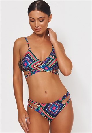 LIONA BLUE AZTEC BIKINI