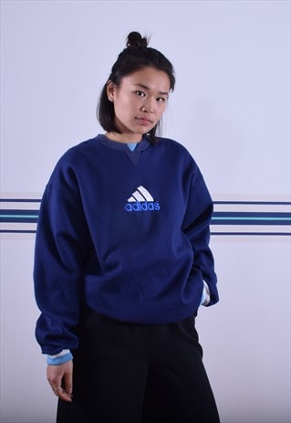 NAVY ADIDAS SWEATSHIRT