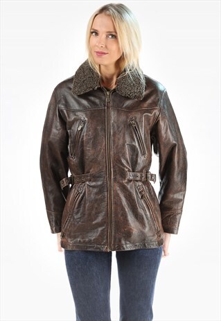 SHEARLING AVIATOR LEATHER JACKET