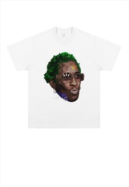 White Young Thug Graphic Cotton fans T shirt tee