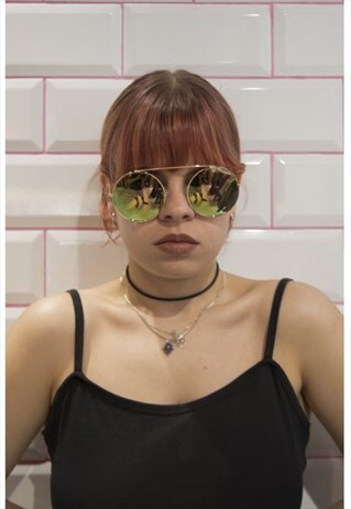 VINTAGE ROUNDED AVIATOR GREEN