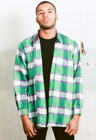 VINTAGE LEVIS CHECK WOOL SHIRT