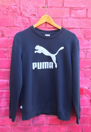 VINTAGE BLUE PUMA SWEATSHIRT S