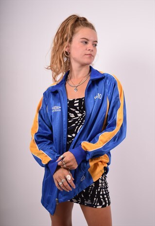 VINTAGE UMBRO SAILESIO TRACKSUIT TOP JACKET BLUE