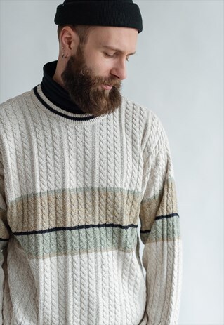 VINTAGE 80S MINIMAL GRANDADS JUMPER