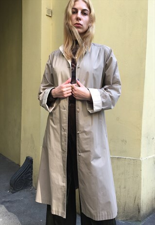 VINTAGE 90' OLDSCHOOL AMAZING CASUAL BEIGE UNIQUE COAT