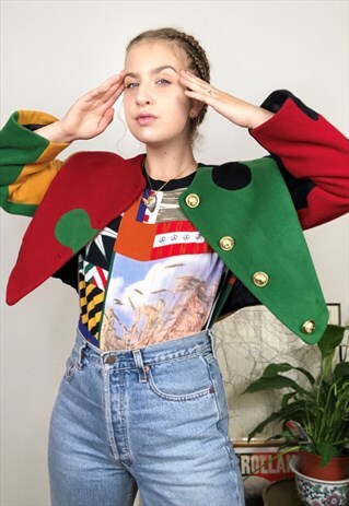 90S SUPER RARE MOSCHINO PUZZLE JACKET