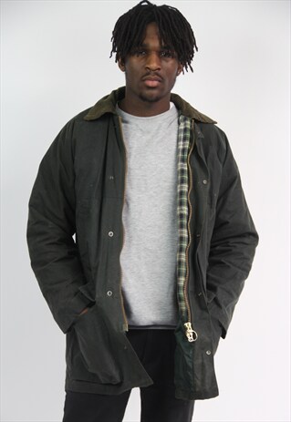VINTAGE GREEN WAX JACKET