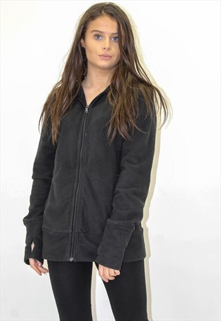VINTAGE ADIDAS FLEECE JACKET IN BLACK