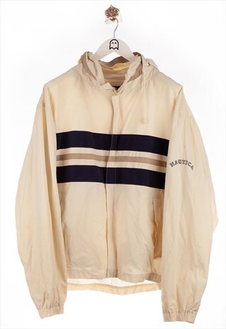VINTAGE NAUTICA TRANSITIONAL JACKET WITH EMBROIDERED LOGO