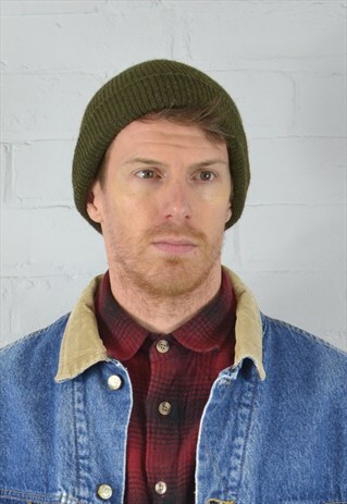 MILITARY NIGHTWATCH ARMY SURPLUS BEANIE GREEN HAT