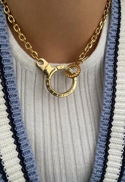 Authentic Louis Vuitton Clasp- Reworked Necklace