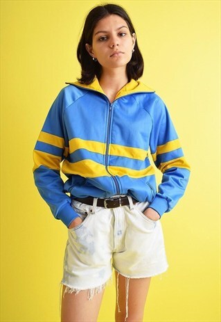 90'S RETRO ATHLEISURE SPORTS BOMBER TRACKSUIT JACKET