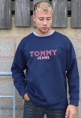 NAVY TOMMY HILFIGER SWEATSHIRT