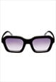 CLASSIC SUNGLASSES IN SHINY BLACK WITH GRADIENT GREY LENS