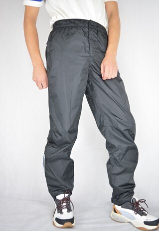 VINTAGE BLACK RAVE SPORTS JOGGERS