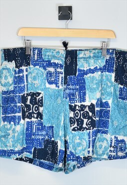 Vintage 1990's Fila Swim Shorts Blue XXLarge