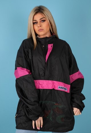 VINTAGE WINDBREAKER JACKET IN MULTI NJ551