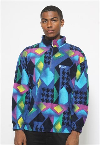 VINTAGE FILA 1/4 ZIP FLEECE