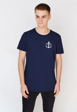NAVY V.L.N.S ANCHOR T-SHIRT