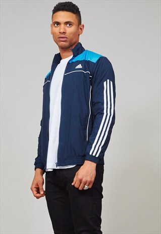 VINTAGE 90'S NAVY FULLY LINED ADIDAS SPORTS JACKET