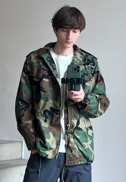 Vintage ALPHA INDUSTRIES Field Jacket Military Coat M65 80s