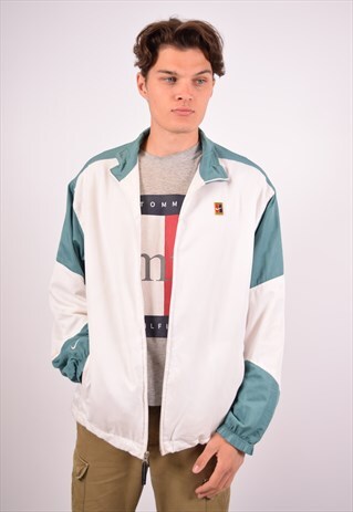 VINTAGE NIKE TRACKSUIT TOP JACKET WHITE
