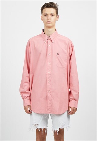 VINTAGE RED TOMMY HILFIGER LONG SLEEVE SHIRT