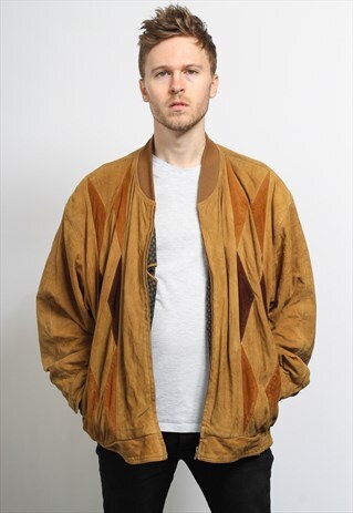 VINTAGE SUEDE BOMBER JACKET