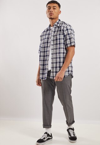 VINTAGE TOMMY HILFIGER SHORT SLEEVE CHECK SHIRT