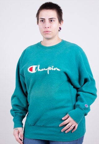 VINTAGE GREEN SWEATSHIRT CHAMPION