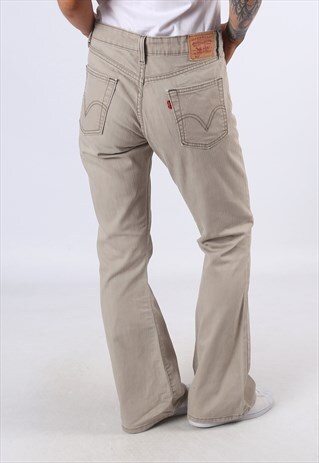 LEVIS 519 LOW FLARE DENIM JEANS FLARED LEG UK 12 (C5A)