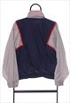 VINTAGE ELLESSE NAVY WINDBREAKER JACKET WOMENS