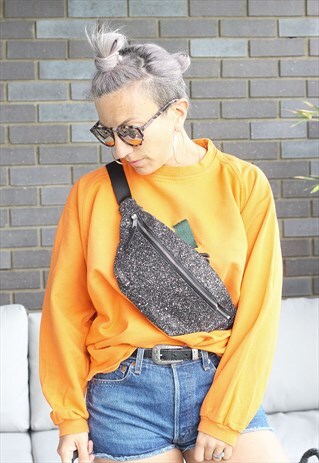 VINTAGE Y2K GLITTER BUM BAG