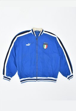 Vintage 90's Puma Italia Bomber Jacket Blue
