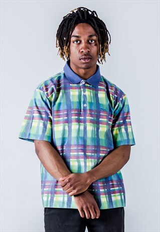VINTAGE 90S FILA POLO SHIRT IN MULTICOLOUR