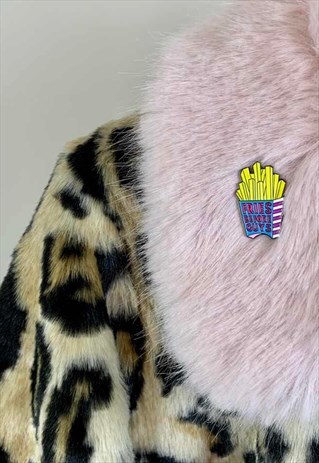 ENAMEL PASTEL METAL FRIES BEFORE GUYS PIN BADGE