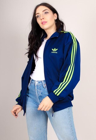 VINTAGE 90S BLUE ADIDAS TRACK JACKET