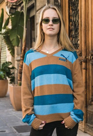 VINTAGE PUMA KNITWEAR PATTERN '90 MULTICOLOR COD. 10-138