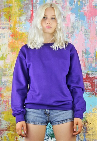 SWEATSHIRT IN ROYAL PURPLE