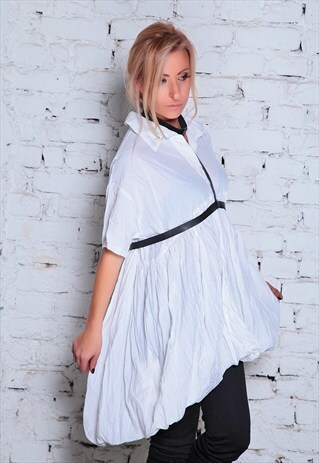 TOPS & TEES/EXTRAVAGANT DRESS/ASYMMETRICAL SHIRT/WOMEN'S CLO
