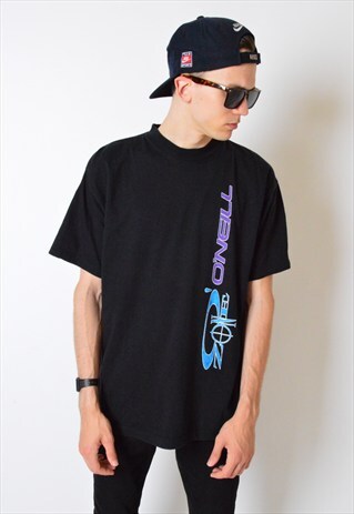 O'NEILL VINTAGE 90S BLACK T-SHIRT