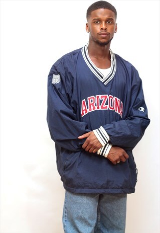 1990'S VINTAGE NAVY CHAMPION PULLOVER SWEATSHIRT