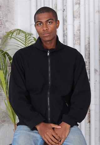 VINTAGE FULL ZIP FLEECE BLACK