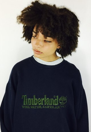 TIMBERLAND 90S EMBROIDERED BIG LOGO SWEATSHIRT