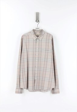Vintage Burberry Check Long Sleeve Shirt - XL