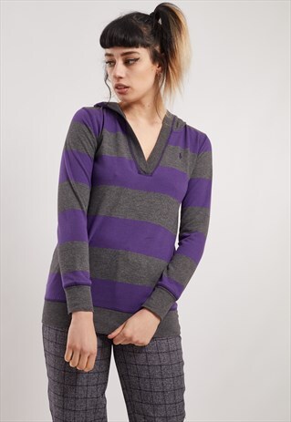 VINTAGE RALPH LAUREN V-NECK HOODIE